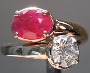 1.76ctw Ruby and Diamond Ring R5829