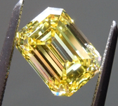 2.02ct Yellow VS2 Emerald Cut Lab Grown Diamond R10388