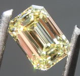 1.16ct Yellow VVS1 Emerald Cut Lab Grown Diamond R10399