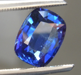 2.10ct Blue Cushion Cut Sapphire R10498