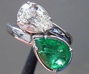 1.11ct K SI1 Pear Shape Diamond Ring R10068