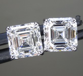SOLD...3.02ctw D VS2 Asscher Cut Lab Grown Diamond Earrings R10263