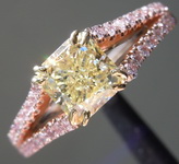 1.01ct Y-Z SI1 Radiant Cut Diamond Ring R6402