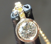 0.21ct W-X VS2 Round Brilliant Diamond Pendant R6583