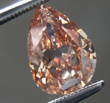 SOLD.......Loose Diamond: 1.43ct Fancy Deep Orangy Brown I1 Pear Shape Diamond R7527