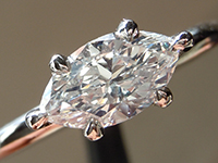 0.69ct I VS1 Marquise Diamond Ring R8266