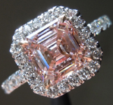 1.56ct Pink VS2 Asscher Cut Lab Grown Diamond Ring R9428