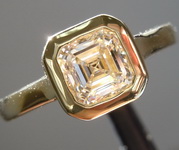 0.95ct E SI1 Asscher Cut Lab Grown Diamond Ring R9554